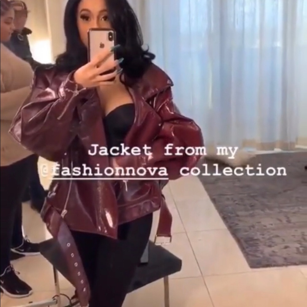 Cardi B Boss B Moto jacket